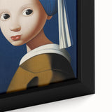 Modern Electric Portrait Art: Abstract Take on Classic Masterpiece Canvas