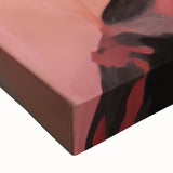 Abstract Portrait Electric Art: Modern Expressive Figure with Floral Motifs