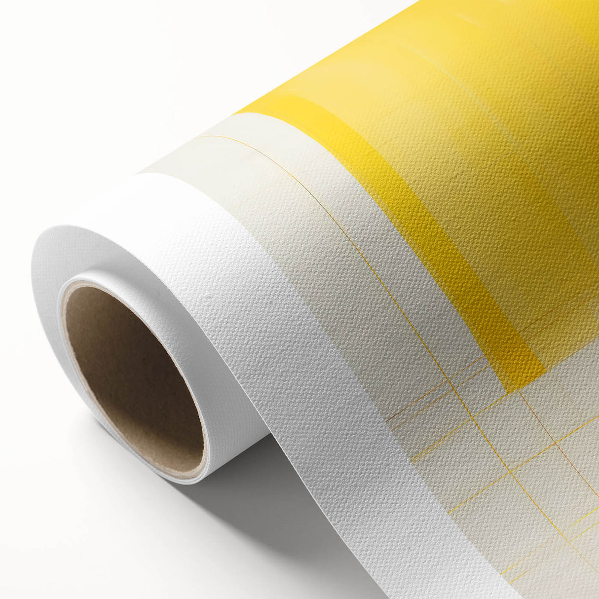 Abstract Yellow Electric Art: Minimalist Geometric Canvas for Modern Decor
