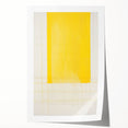 Abstract Yellow Electric Art: Minimalist Geometric Canvas for Modern Decor
