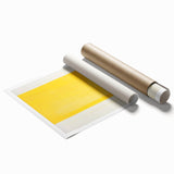 Abstract Yellow Electric Art: Minimalist Geometric Canvas for Modern Decor