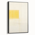 Minimalist Yellow Electric Canvas Art: Abstract Geometric Wall Print
