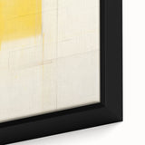 Minimalist Yellow Electric Canvas Art: Abstract Geometric Wall Print
