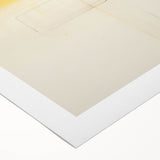 Minimalist Yellow Electric Canvas Art: Abstract Geometric Wall Print