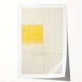 Minimalist Yellow Electric Canvas Art: Abstract Geometric Wall Print
