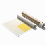 Minimalist Yellow Electric Canvas Art: Abstract Geometric Wall Print