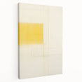 Minimalist Yellow Electric Canvas Art: Abstract Geometric Wall Print