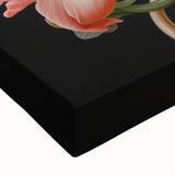 Elegant Butterfly Electric Art: Floral Botanical Canvas Wall Print