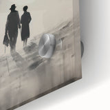 Electric Wall Art - Abstract Monochrome Walk Through Foggy Landscape