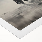 Electric Wall Art - Abstract Monochrome Walk Through Foggy Landscape