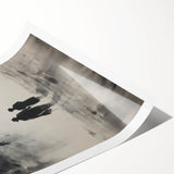 Electric Wall Art - Abstract Monochrome Walk Through Foggy Landscape