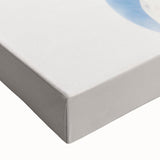 Modern Electric Wall Art - Abstract Blue Floral and Fluid Motion Design