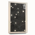 Abstract Electric Wall Art - Monochrome Dotted Pattern in Black and White