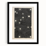 Abstract Electric Wall Art - Monochrome Dotted Pattern in Black and White