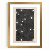 Abstract Electric Wall Art - Monochrome Dotted Pattern in Black and White