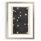 Abstract Electric Wall Art - Monochrome Dotted Pattern in Black and White