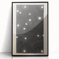 Abstract Electric Wall Art - Monochrome Dotted Pattern in Black and White