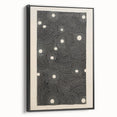 Abstract Electric Wall Art - Monochrome Dotted Pattern in Black and White
