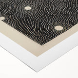 Abstract Electric Wall Art - Monochrome Dotted Pattern in Black and White