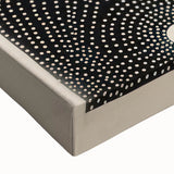 Abstract Electric Wall Art - Monochrome Dotted Pattern in Black and White