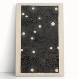 Abstract Electric Wall Art - Monochrome Dotted Pattern in Black and White