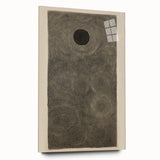Electric Art Canvas - Intricate Monochrome Circular Dot Pattern Design