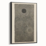Electric Art Canvas - Intricate Monochrome Circular Dot Pattern Design