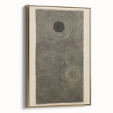 Electric Art Canvas - Intricate Monochrome Circular Dot Pattern Design
