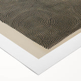 Electric Art Canvas - Intricate Monochrome Circular Dot Pattern Design