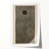 Electric Art Canvas - Intricate Monochrome Circular Dot Pattern Design