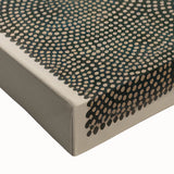 Electric Art Canvas - Intricate Monochrome Circular Dot Pattern Design