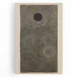 Electric Art Canvas - Intricate Monochrome Circular Dot Pattern Design