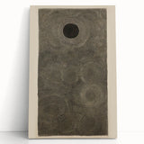 Electric Art Canvas - Intricate Monochrome Circular Dot Pattern Design