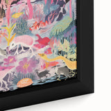 Electric Art Canvas - Vibrant Fantasy Jungle with Colorful Creatures