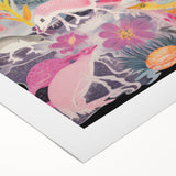 Electric Art Canvas - Vibrant Fantasy Jungle with Colorful Creatures