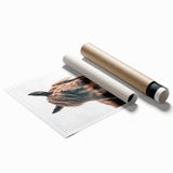 Farmhouse Wall Art: Grazing Horse Close-Up for Rustic Country Home Decor