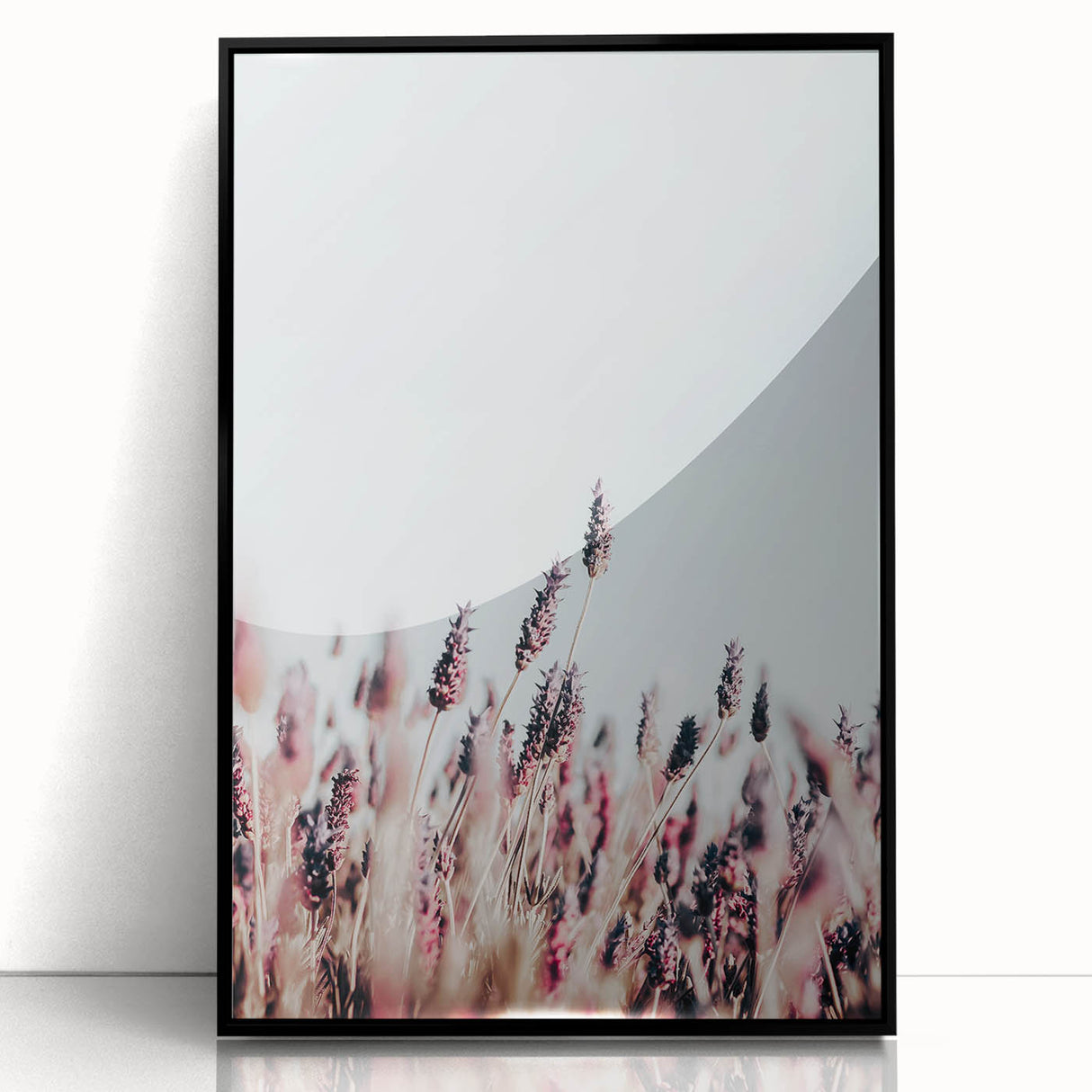Farmhouse Wall Art: Rustic Lavender Field for Country Style Home Decor