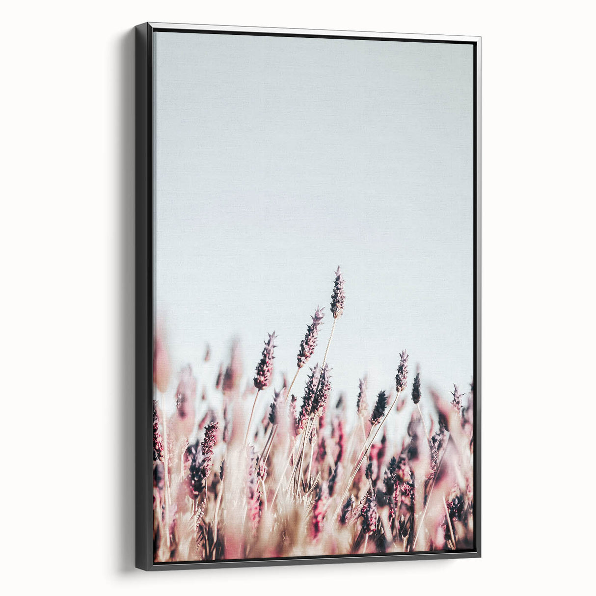 Farmhouse Wall Art: Rustic Lavender Field for Country Style Home Decor