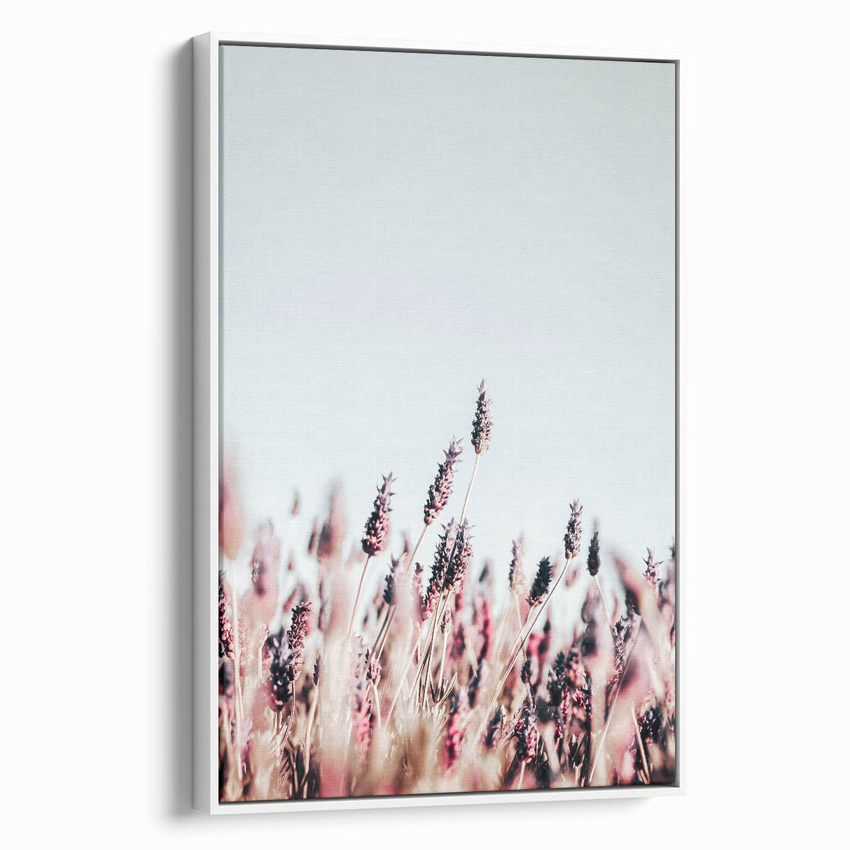 Farmhouse Wall Art: Rustic Lavender Field for Country Style Home Decor