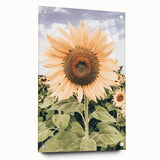 Rustic Farmhouse Decor - Sunflower Wall Art for Country Style Homes