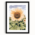 Rustic Farmhouse Decor - Sunflower Wall Art for Country Style Homes