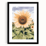 Rustic Farmhouse Decor - Sunflower Wall Art for Country Style Homes