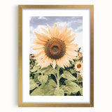 Rustic Farmhouse Decor - Sunflower Wall Art for Country Style Homes