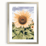Rustic Farmhouse Decor - Sunflower Wall Art for Country Style Homes