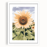 Rustic Farmhouse Decor - Sunflower Wall Art for Country Style Homes