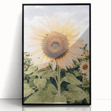 Rustic Farmhouse Decor - Sunflower Wall Art for Country Style Homes
