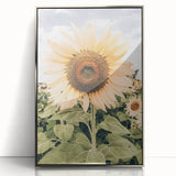 Rustic Farmhouse Decor - Sunflower Wall Art for Country Style Homes