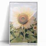 Rustic Farmhouse Decor - Sunflower Wall Art for Country Style Homes