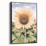 Rustic Farmhouse Decor - Sunflower Wall Art for Country Style Homes