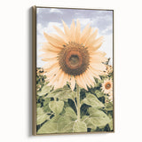 Rustic Farmhouse Decor - Sunflower Wall Art for Country Style Homes